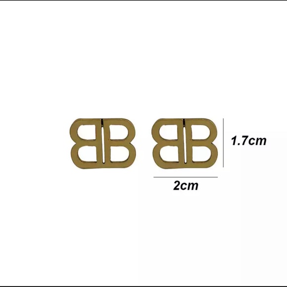 *LAST 3* BB Earrings 18k Gold on Stainless Steel - Picture 3 of 5